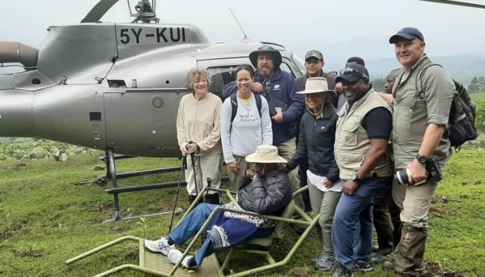 Njonjo goes gorilla trekking